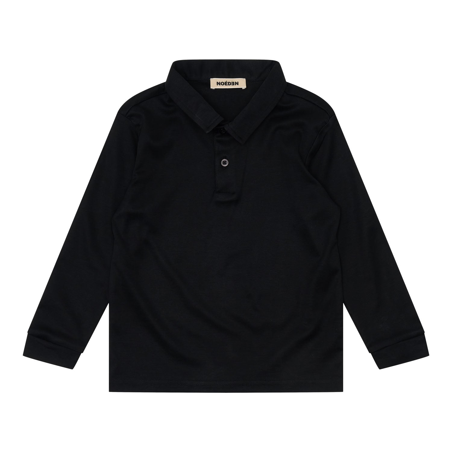 Ayden longsleeve Onyx polo - Black